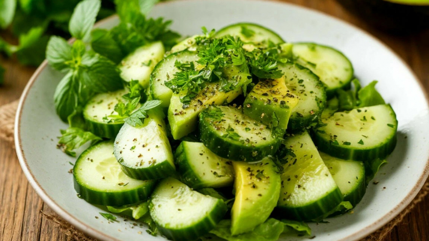 8 салатов из одного огурца: разные заправки — совершенно разный вкус. А времени на каждый — 10 минут
