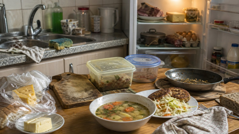 Кухонные запахи и старые предметы: почему губки, доски, контейнеры и открытое хранение портят вкус домашней еды