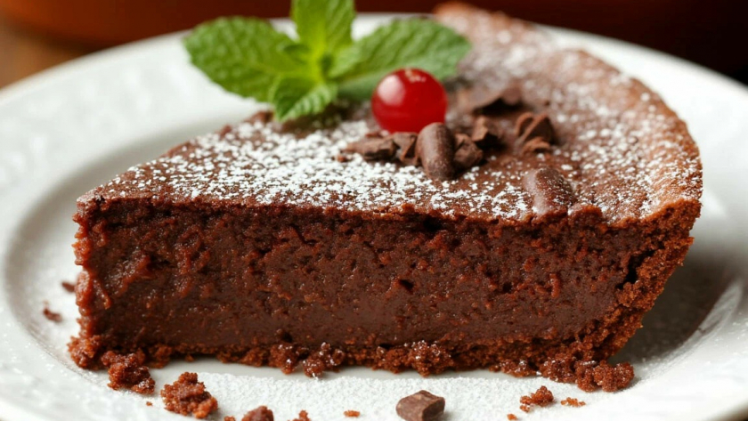 Кефира не оказалось — взяла сметану и молоко. И шоколадный манник получился даже лучше, влажным и нежным. Делюсь рецептом