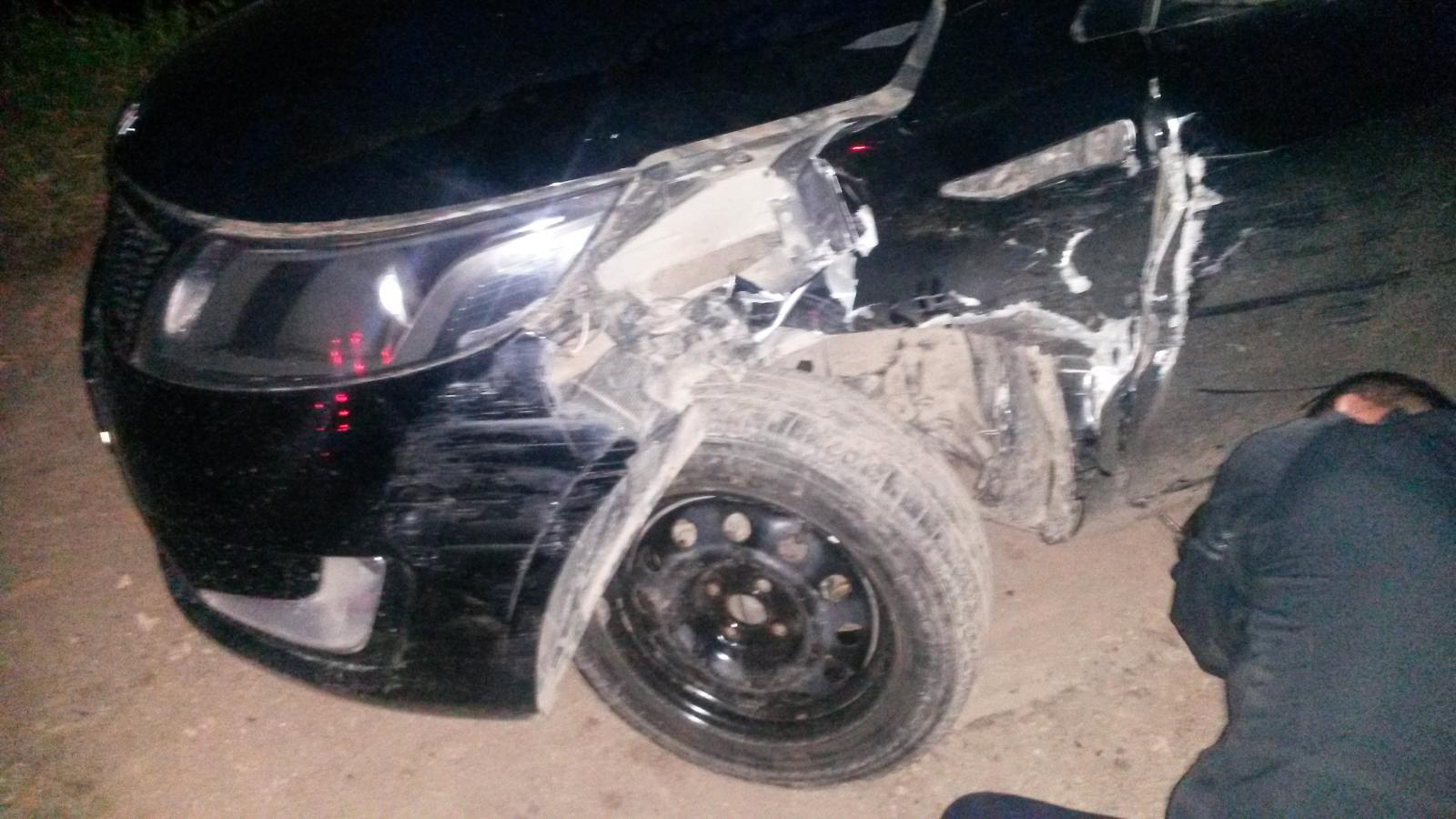 В Чепецком районе пьяный 25-летний водитель на трассе врезался в иномарку