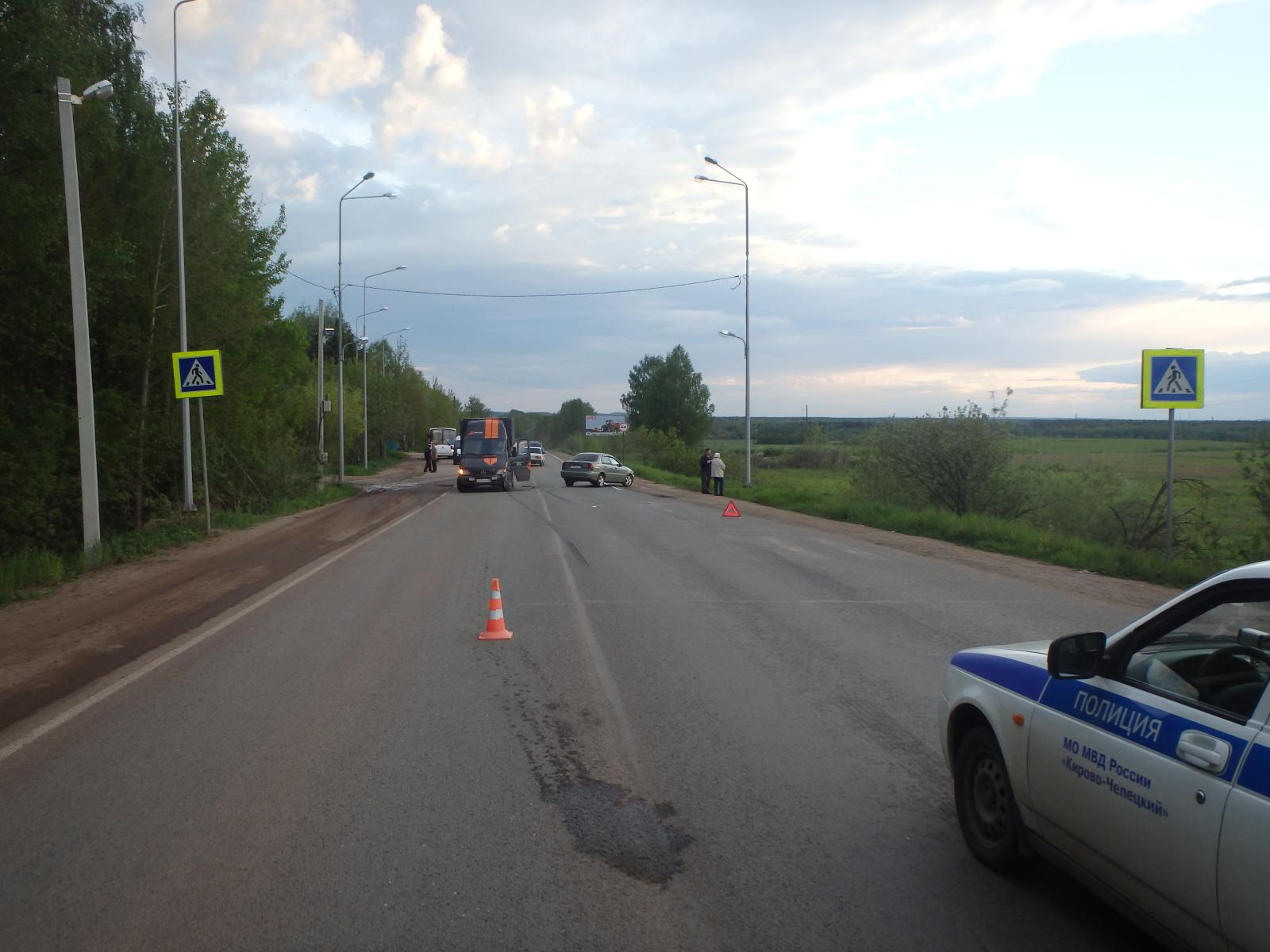 На водителя, сбившего детей в Кирово-Чепецком районе, завели уголовное дело