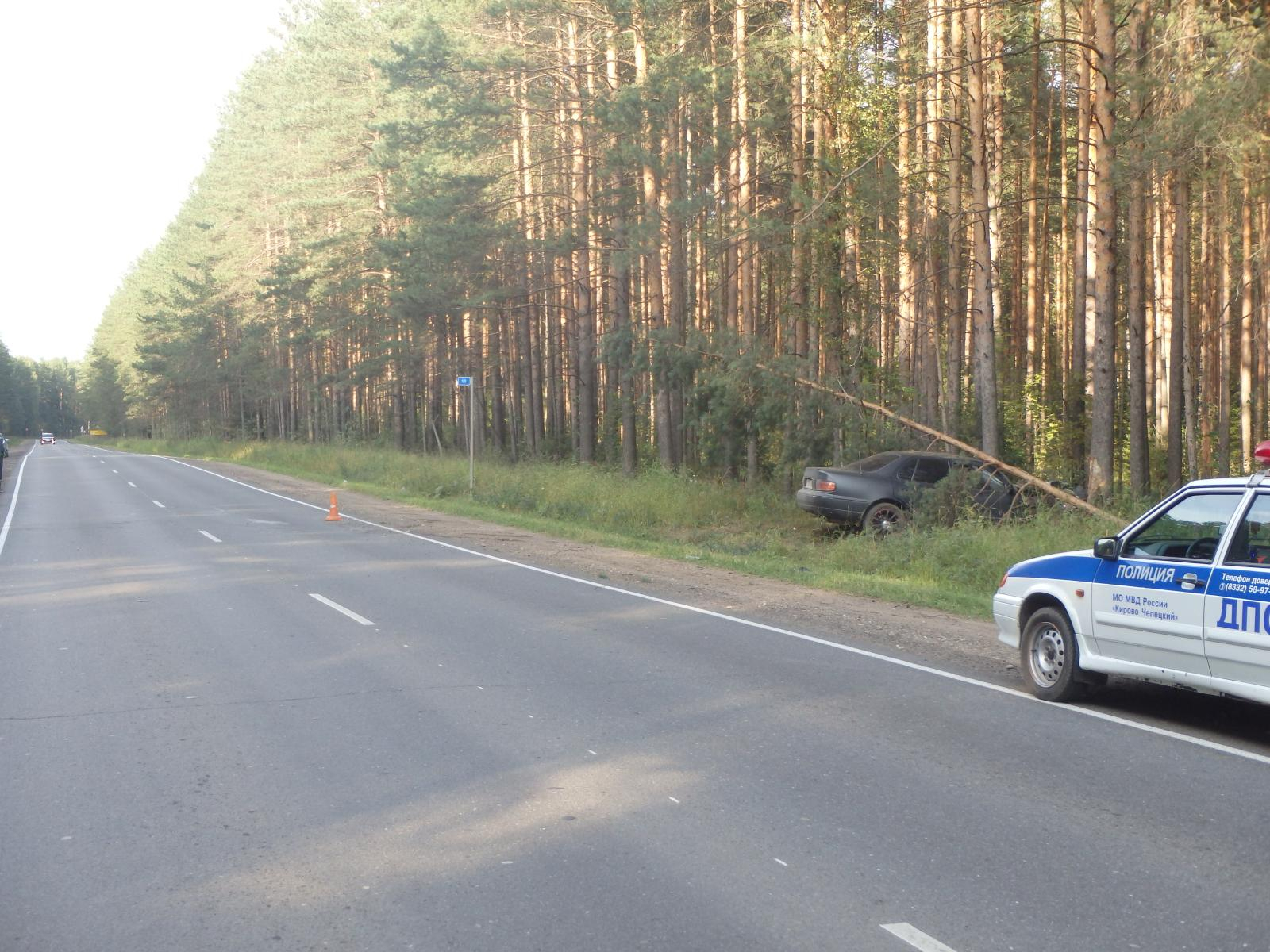 В Чепецком районе Toyota влетела в дерево: пострадали два человека