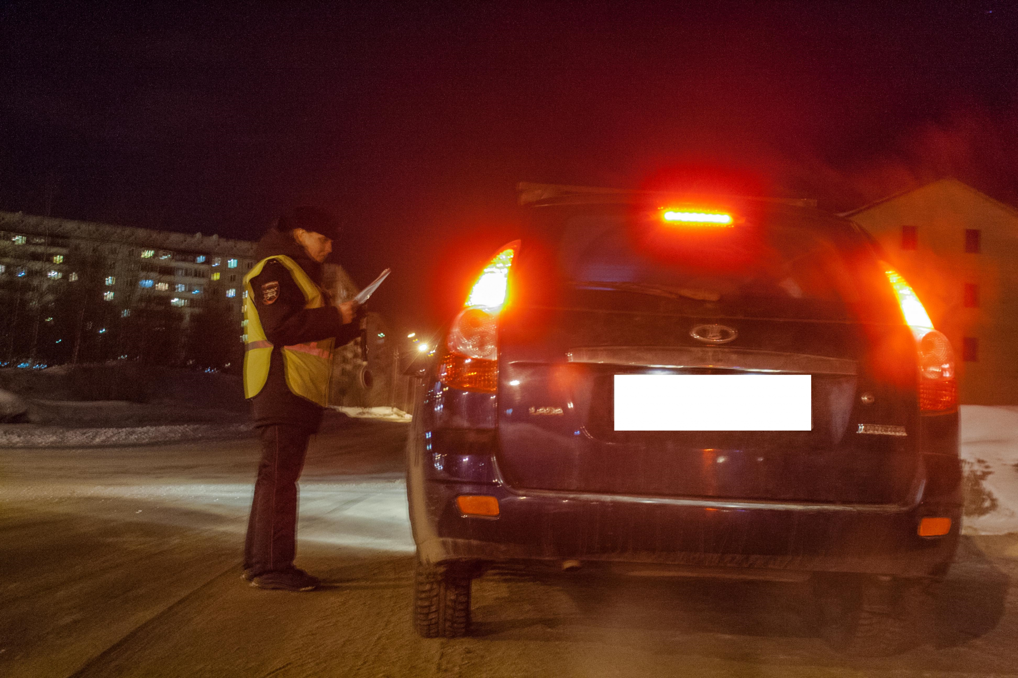Автоинспекторы просят чепчан во время метели и снегопада не садиться за руль