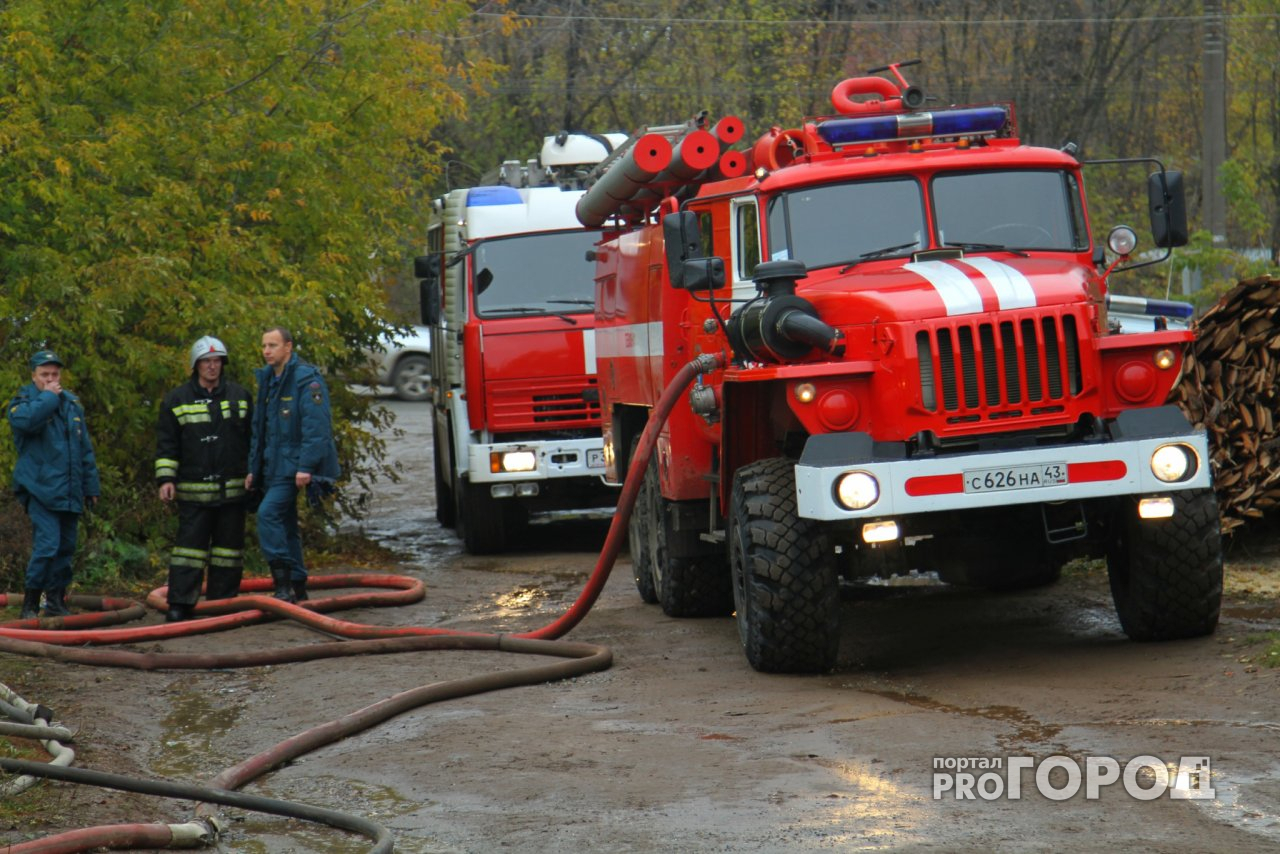 В Чепецком районе сгорел садовый дом: пострадал мужчина