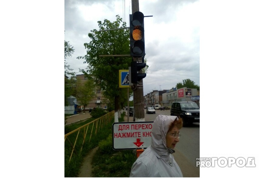В Чепецке отключили светофор на опасном переходе на проспекте Мира