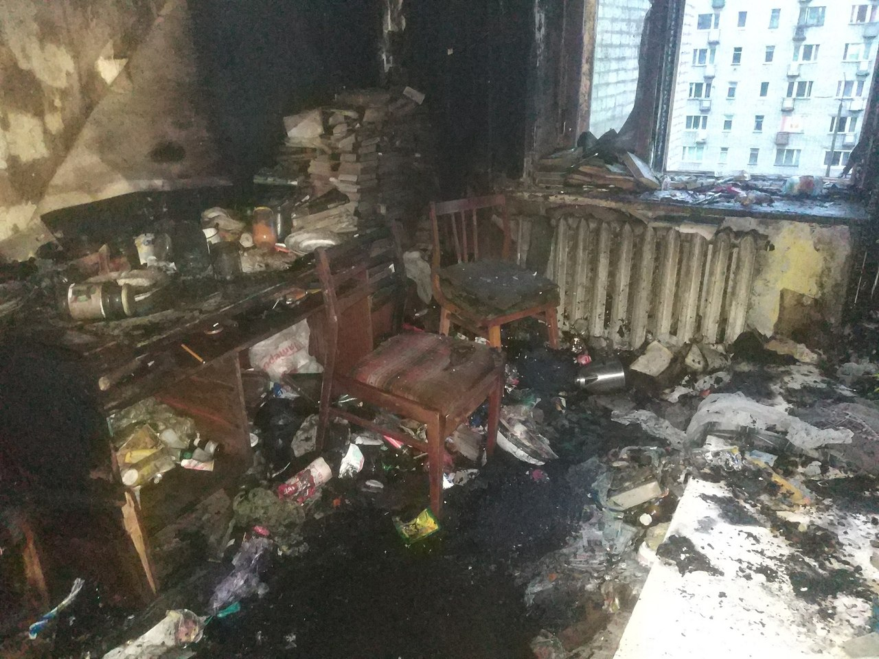 В Чепецке сгорела квартира в девятиэтажке на улице Ленина
