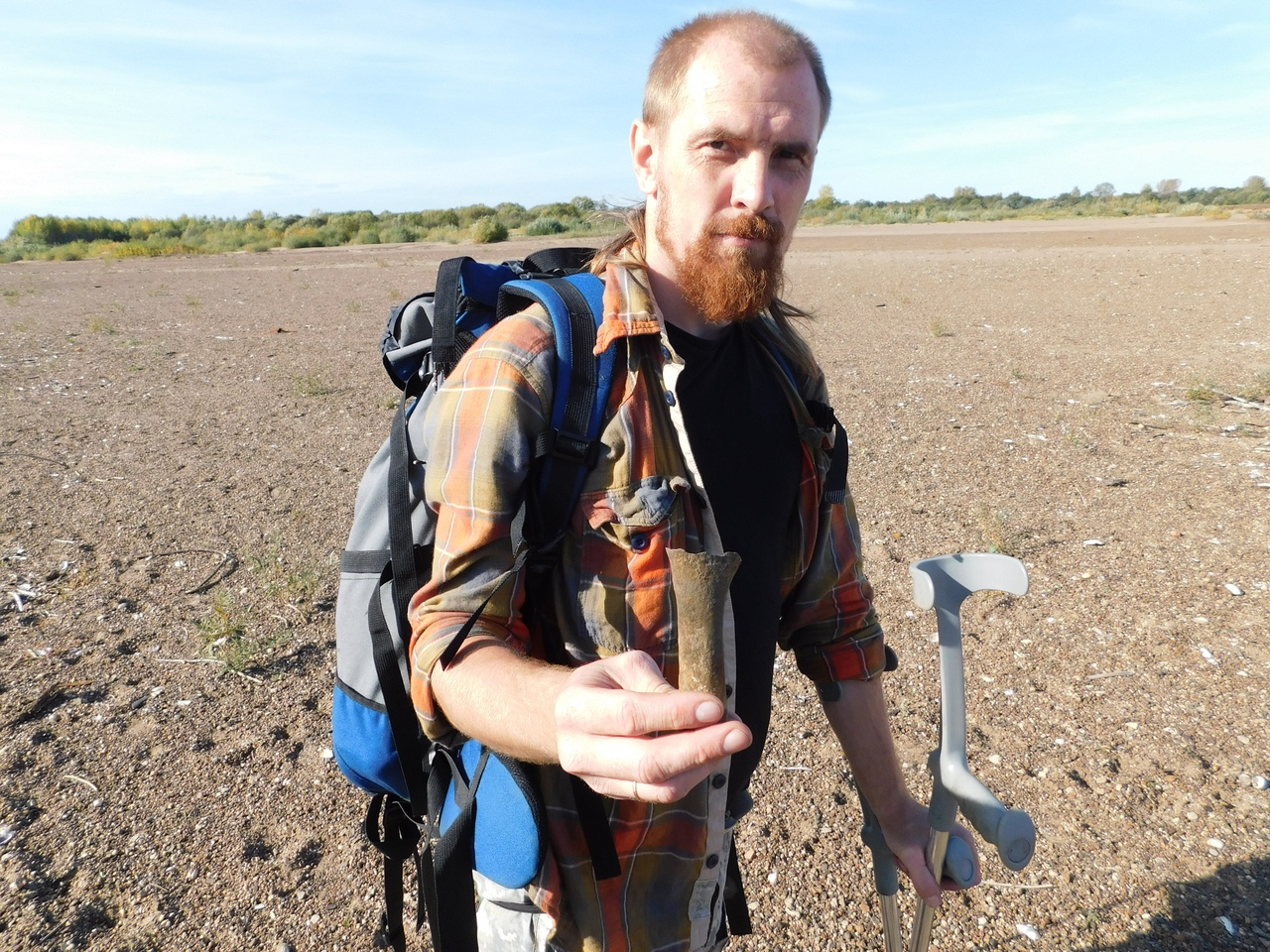 На Чепецком пляже палеонтолог нашел фрагмент, похожий на древнее орудие
