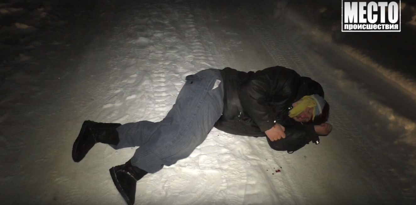Появилось видео задержания пьяного водителя снегохода в Кирово-Чепецком районе