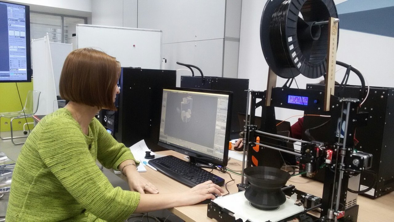 Преподавателей «Кванториума» учат  работать  на высокотехнологичном 3D-оборудовании
