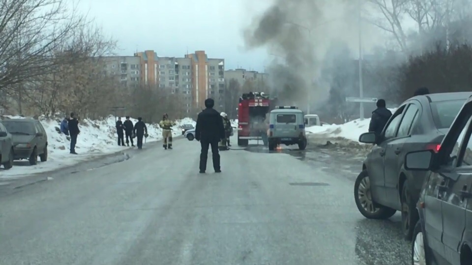 В МЧС рассказали о причинах возгорания полицейского автомобиля
