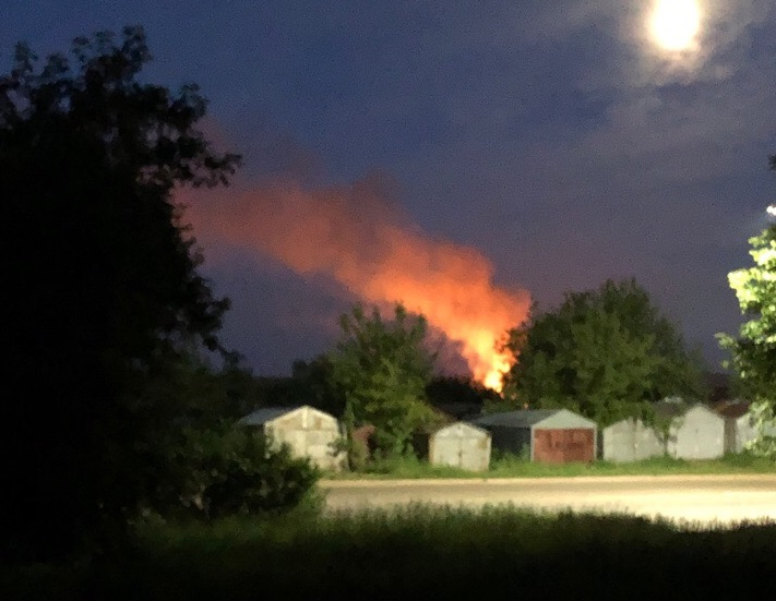Ночью в Кирово-Чепецке произошел пожар в садах