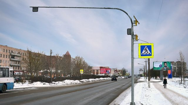В Чепецке модернизировали сразу три пешеходных перехода