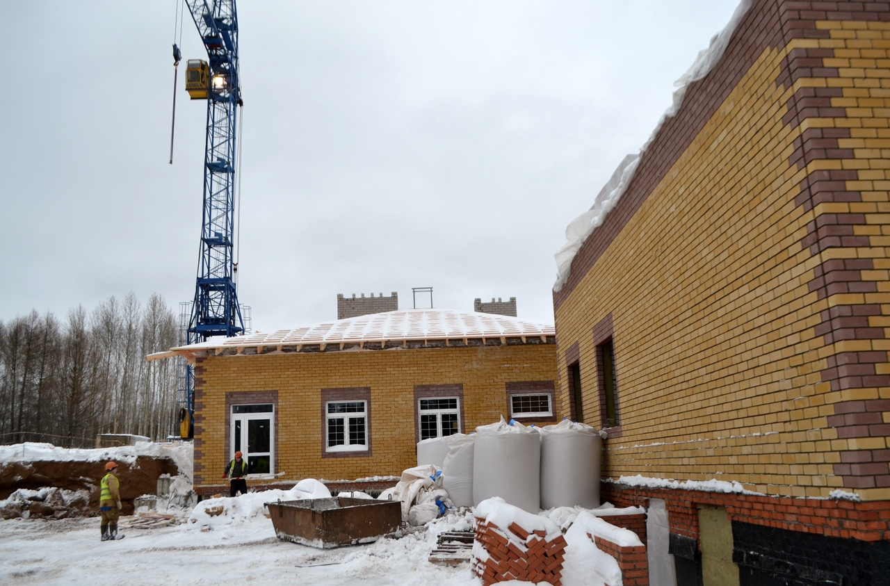 Строительство яслей в Кирово-Чепецке возобновили в новогодние праздники