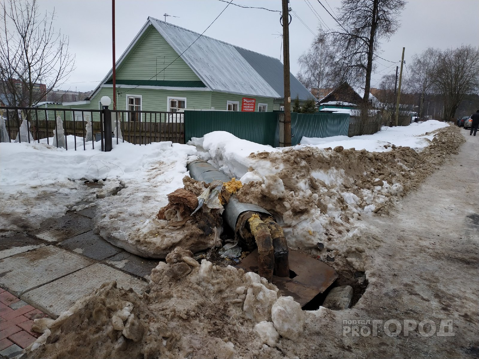 В Чепецке грузовик повредил теплотрассу: без отопления остались 29 домов