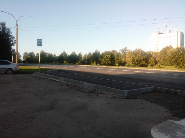 Фото дня: в Кирово-Чепецке оборудовали остановку там, где автобусы не ходят