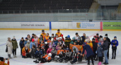 В Кирово-Чепецке прошла показательная тренировка по следж-хоккею для особенных детей