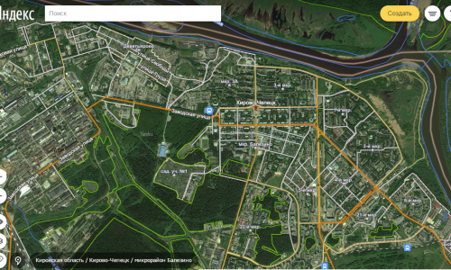 На Яндекс.Картах обновились спутниковые фото Кирово-Чепецка