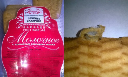 Чепчанка нашла в печенье червяка