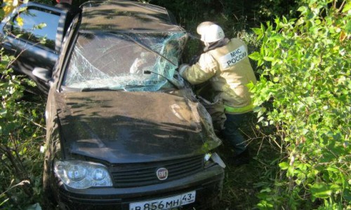 В Кировской области столкнулись две иномарки: оба водителя были пьяны