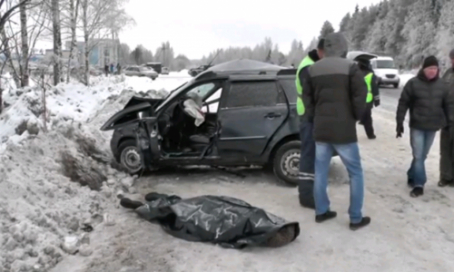 Смертельное ДТП на Советском тракте: столкнулись LADA Kalina и Volkswagen Golf