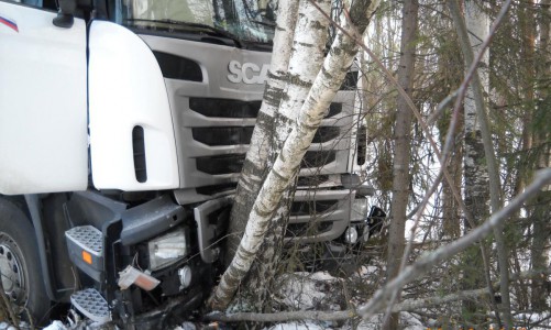 В Кировской области съехал в кювет и погиб водитель фуры