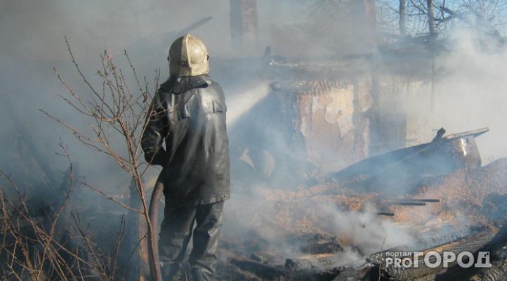 В Чепецком районе в пожаре пострадал мужчина 