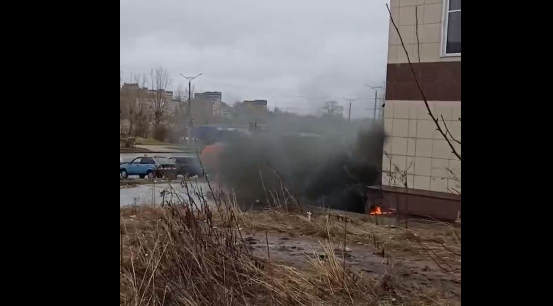 В Кирово-Чепецке начался пожар в недостроенном ТЦ