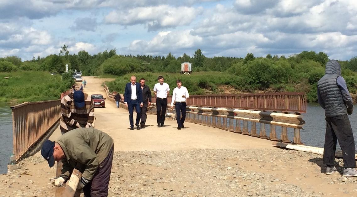 В Кирово-Чепецке открыли наплавной мост