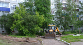 В Кирово-Чепецке началось благоустройство дворов на улице Речной 
