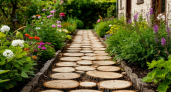 Садовые дорожки из подручных материалов: 5 идей, которые не ударят по бюджету — от спилов дерева до старого кирпича и гальки
