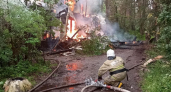 14 пожарных тушили жилой дом в деревне под Кирово-Чепецком