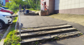 В Кирово-Чепецке начался ремонт проблемных и опасных лестниц на улице Ленина