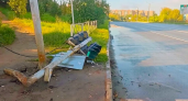 В Кирово-Чепецке нашли водителя, который снес светофор на 60 лет Октября 
