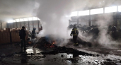 Сильный пожар на производстве произошел в Афанасьевском округе