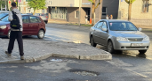 В Кирово-Чепецке устранили провал асфальта на Луначарского
