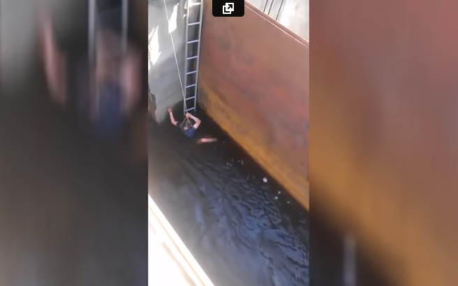 Видео: в Кировской области мужчина едва не утонул в водохранилище
