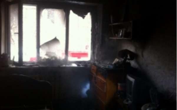 В Чепецке загорелась лоджия жилого дома