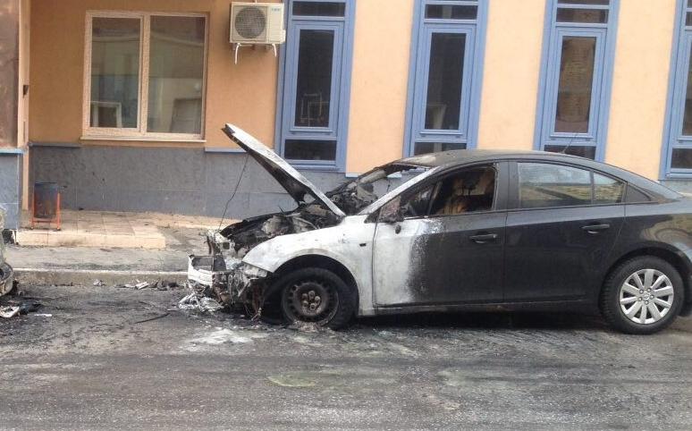 В Чепецком районе сгорел автомобиль