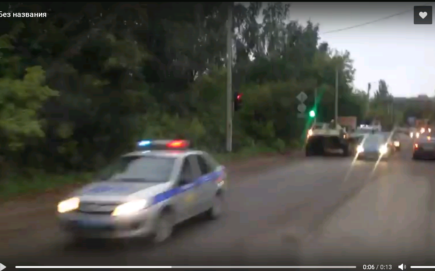 По Казанском тракту проехала колонна с военной техникой