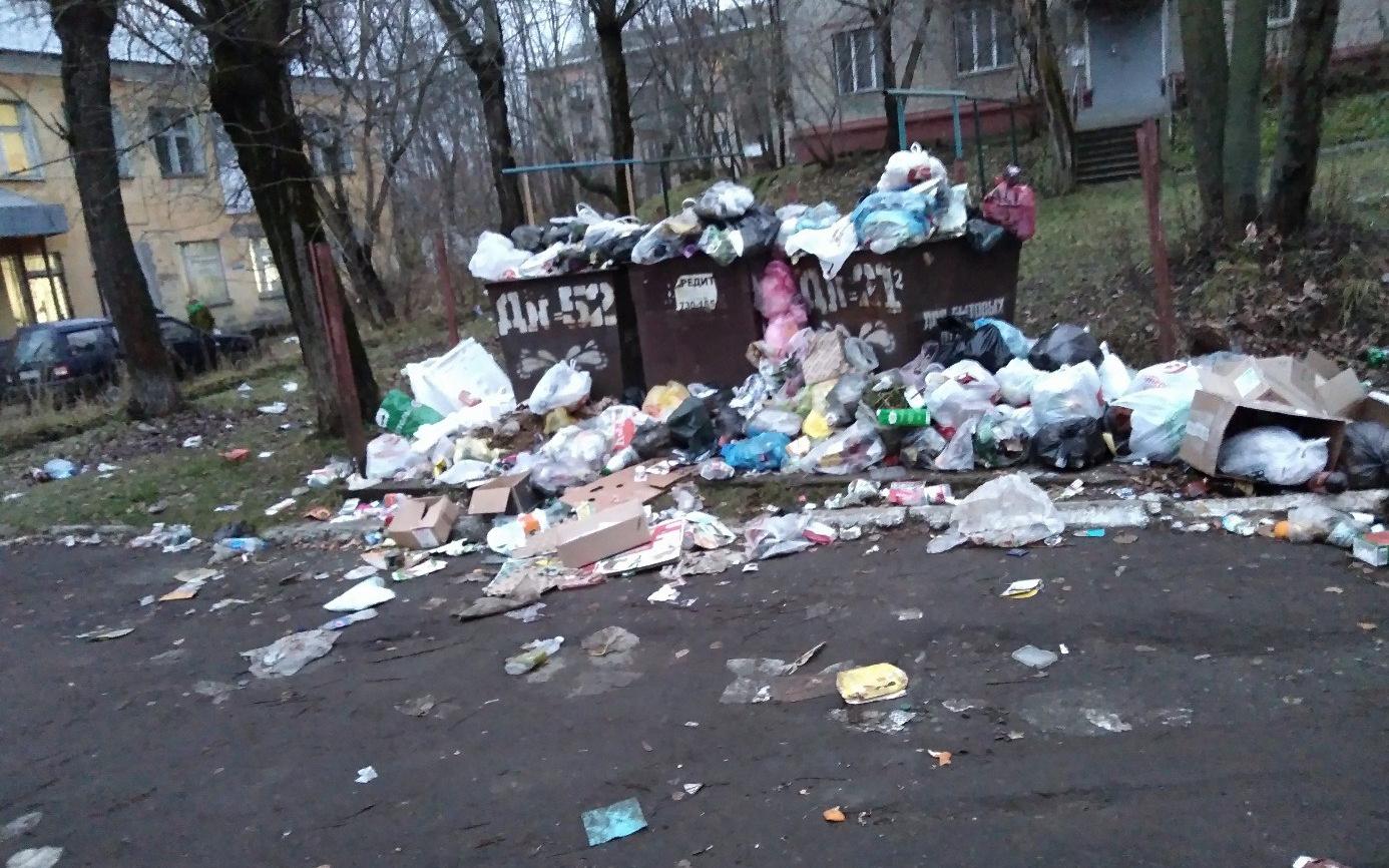 С чепецких дворов неделю не вывозят мусор