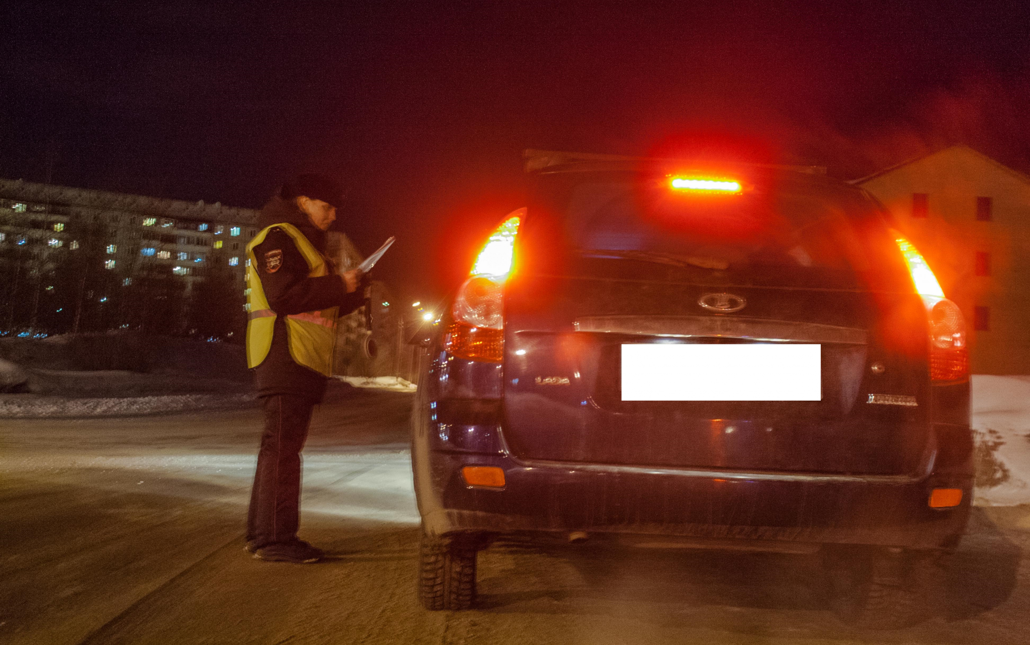 Автоинспекторы просят чепчан во время метели и снегопада не садиться за руль