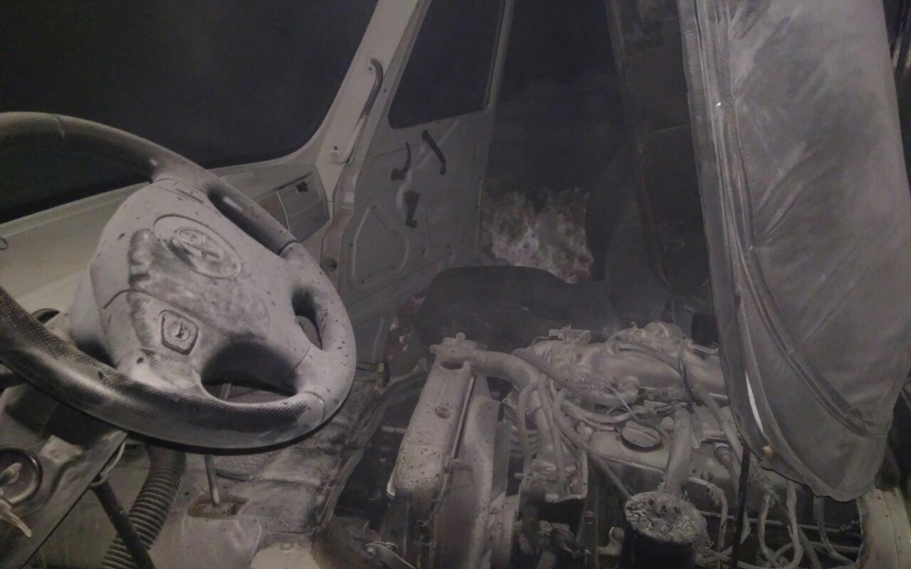 На трассе в Чепецком районе на ходу вспыхнул УАЗ