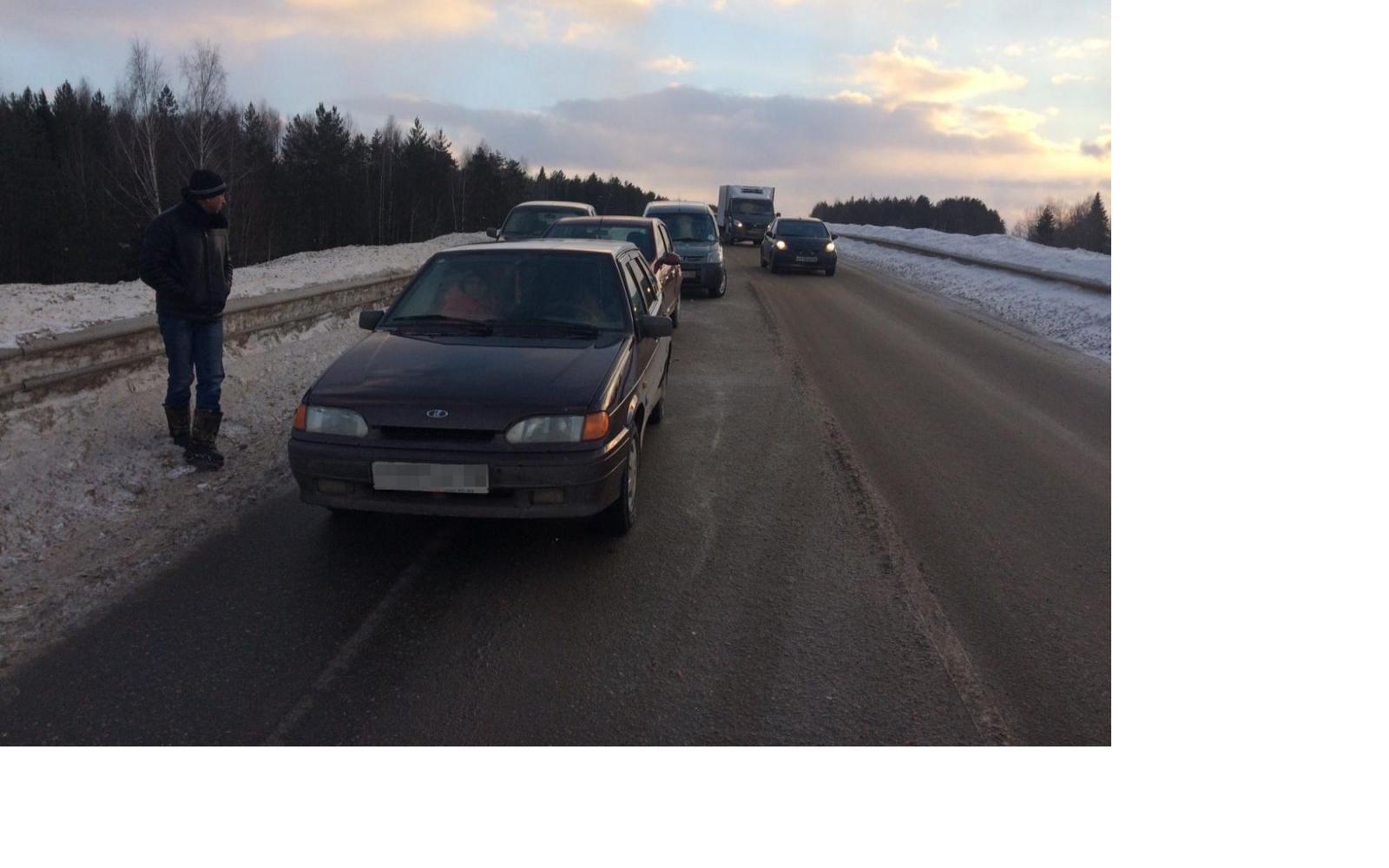 На Харламовском мосту произошла массовая авария