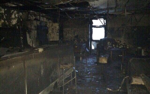 Ночью в Чепецке сгорело кафе «Хали-Гали»