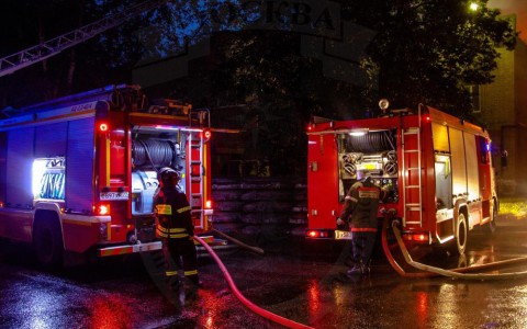 Сегодня ночью в чепецком придорожном кафе произошел пожар