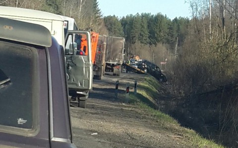 В Кирово-Чепецком раойне иномарка вылетела в кювет