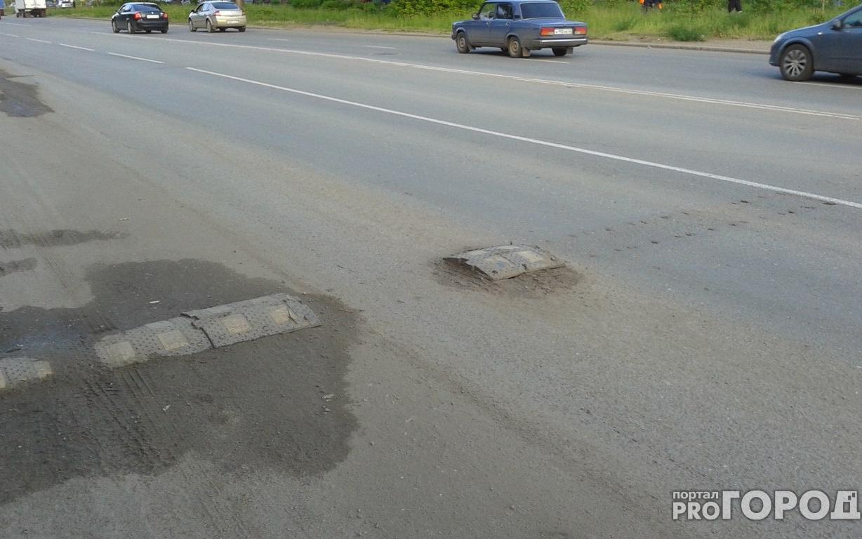 Новость от читателей: «На улице 60 лет Октября "лежачий полицейский" пришел в негодность»