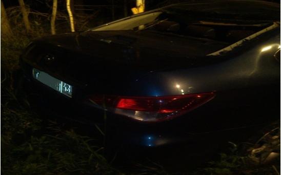 В Кирово-Чепецком районе перевернулась иномарка