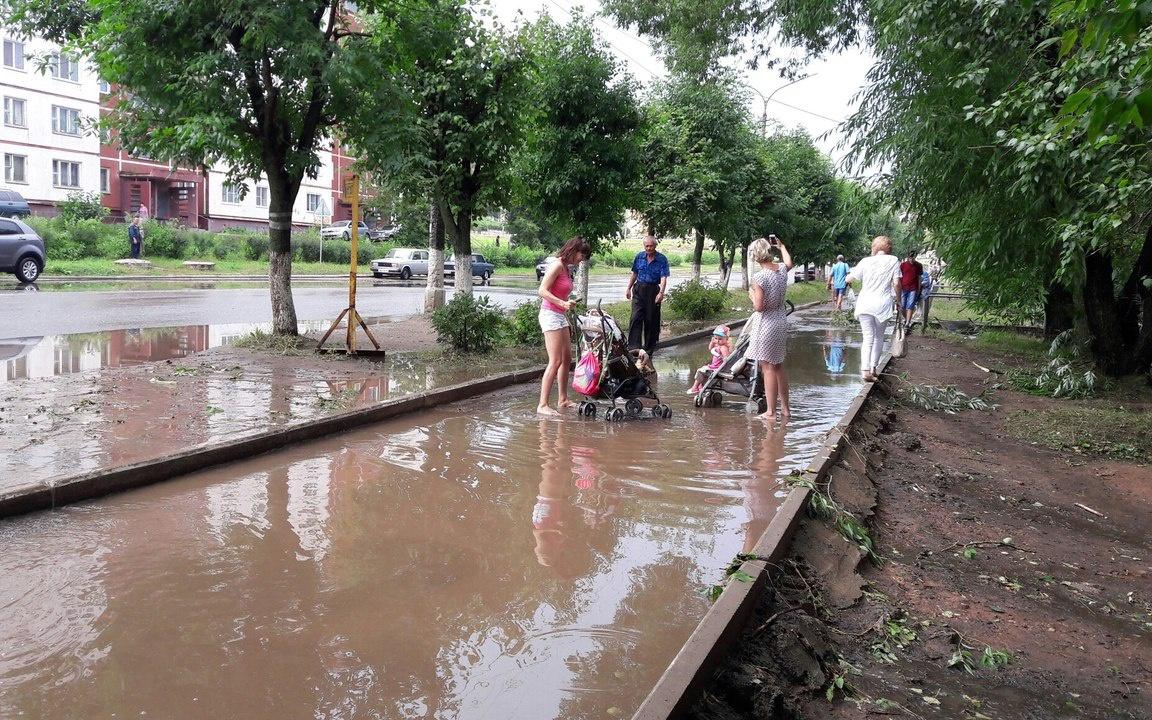 Ураган и град в Чепецке показали в эфире федерального телеканала