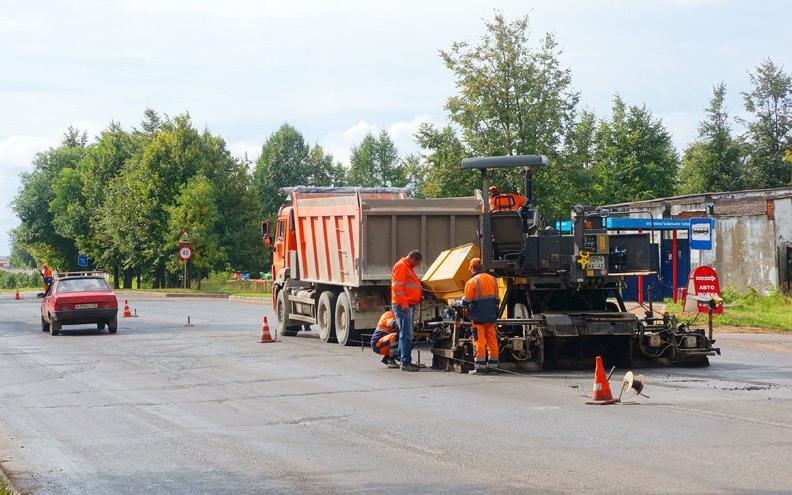 В Кирово-Чепецке идет ремонт улиц Некрасова и Ленина